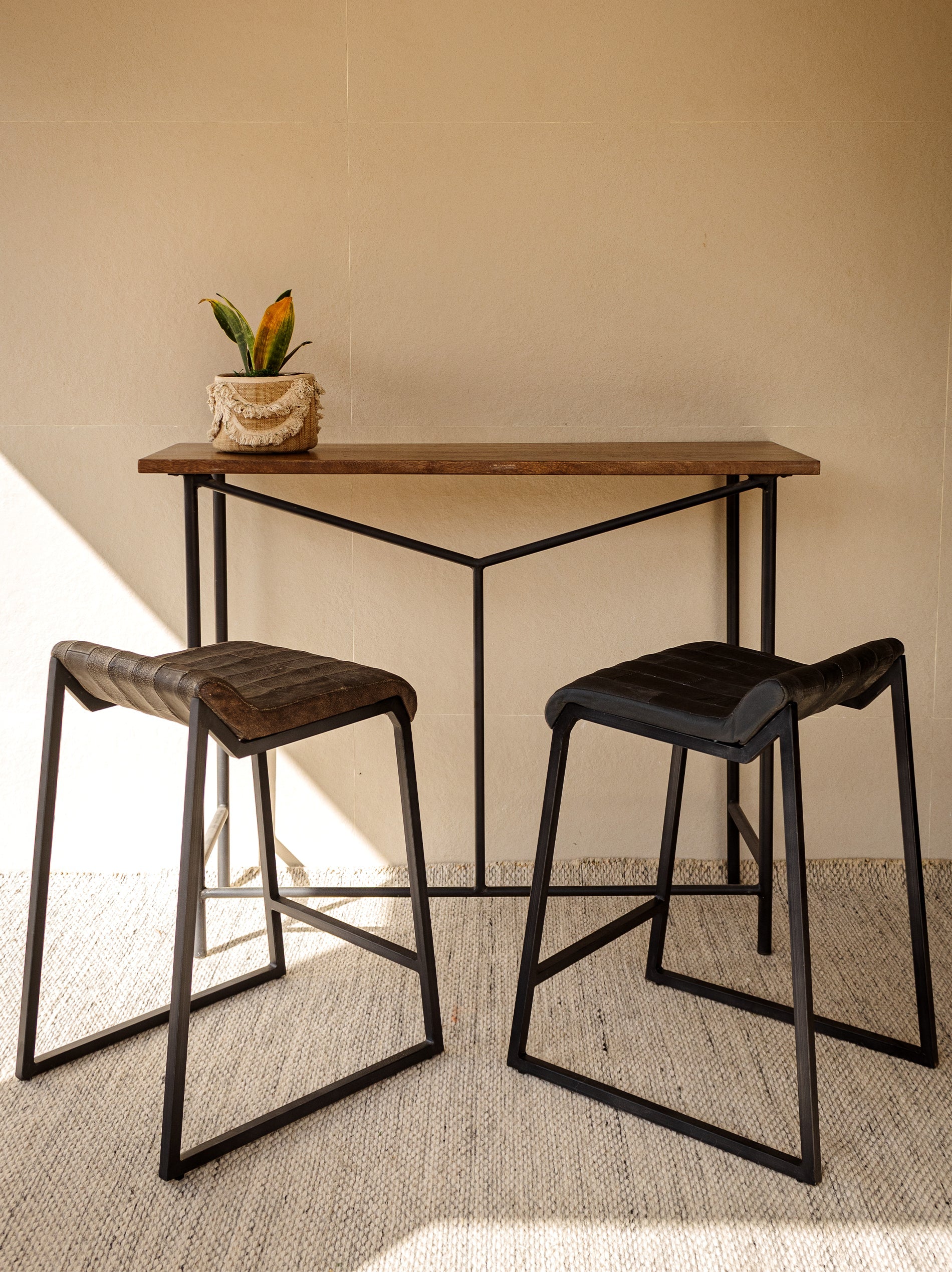 Durable Vendara Counter Stool solid wood USA