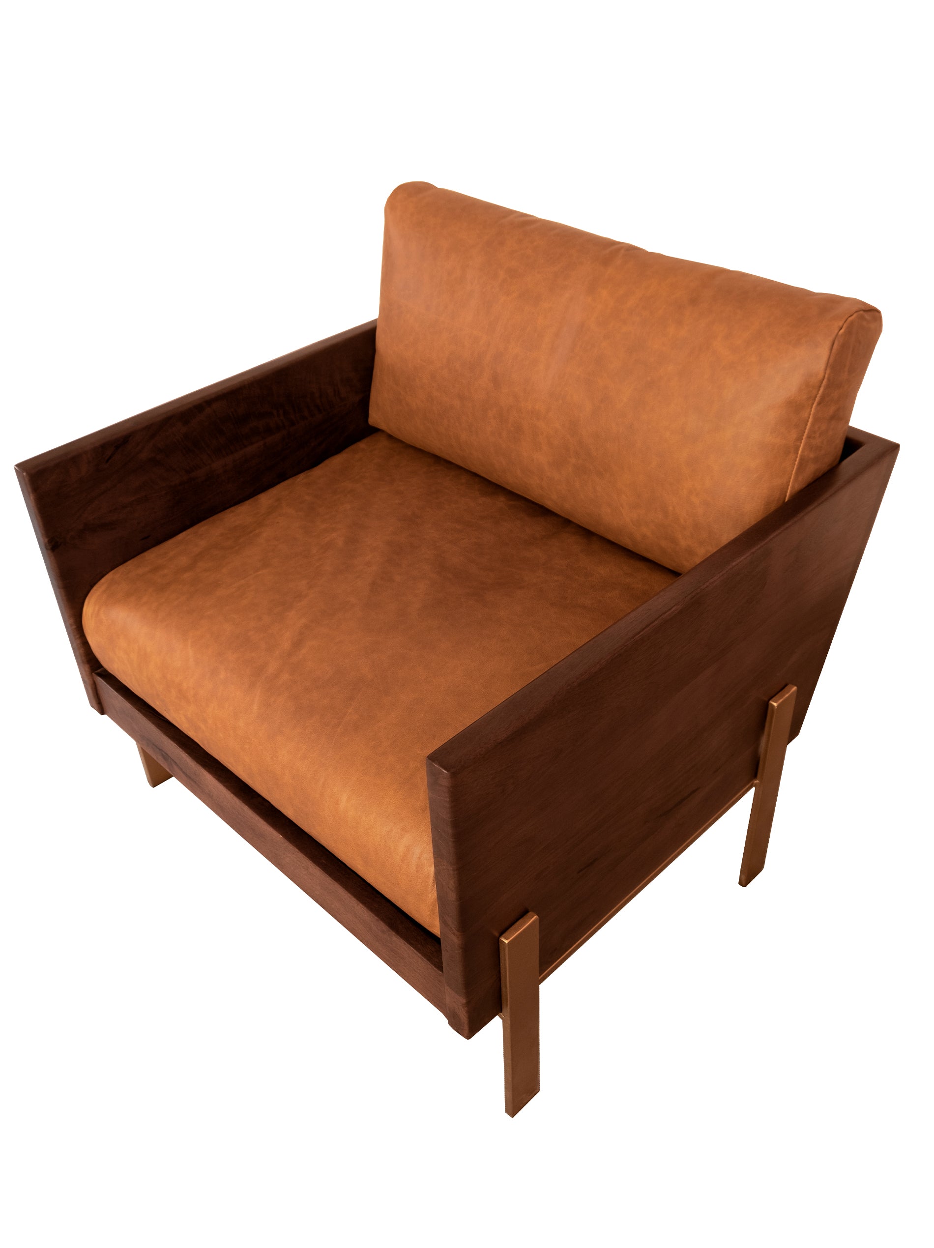 Luxury leather Burano chair for living room decor