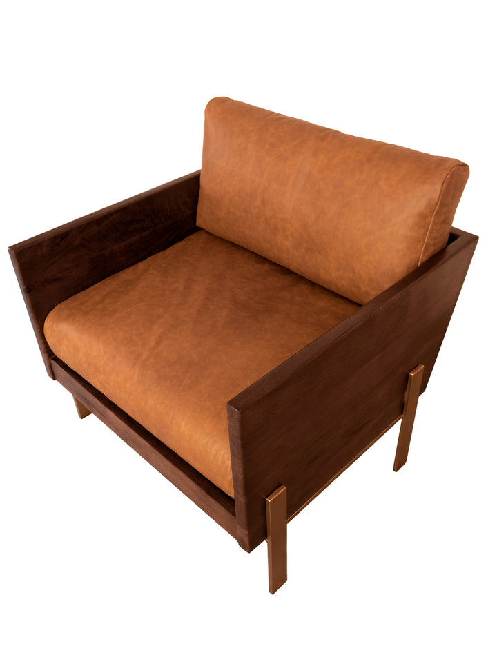 Luxury leather Burano chair for living room decor