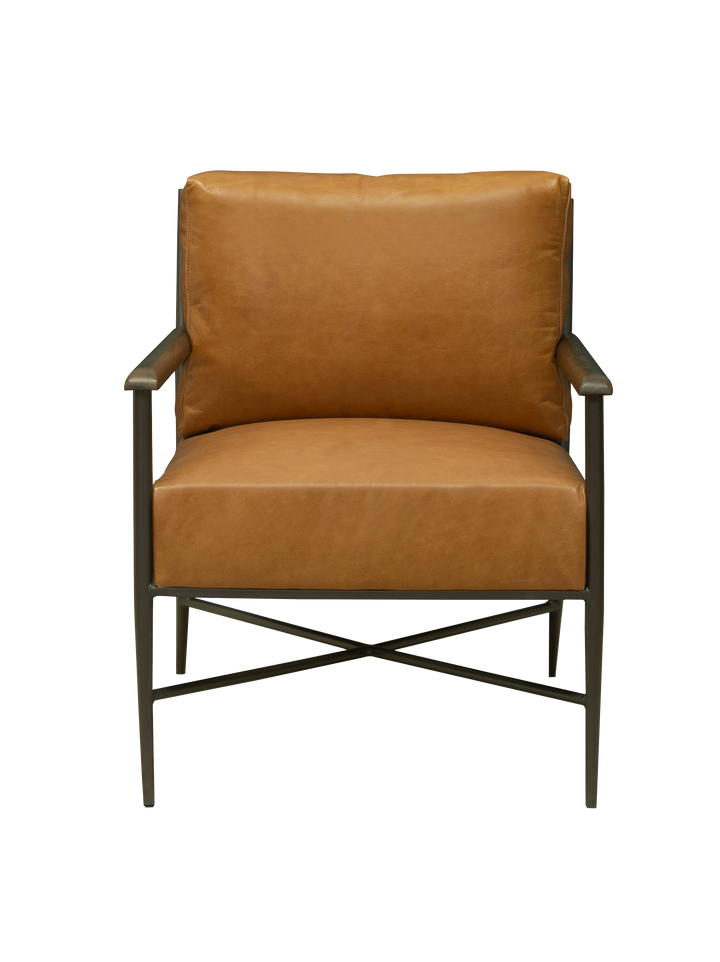 Designer Mitzi chair with wooden legs and fabric finish