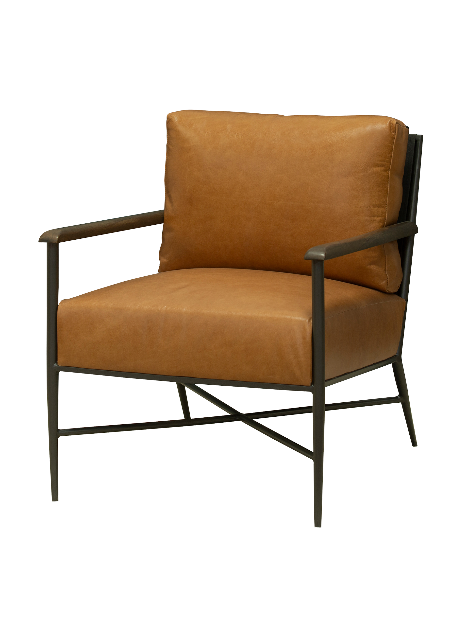 Mitzi accent chair with modern fabric design