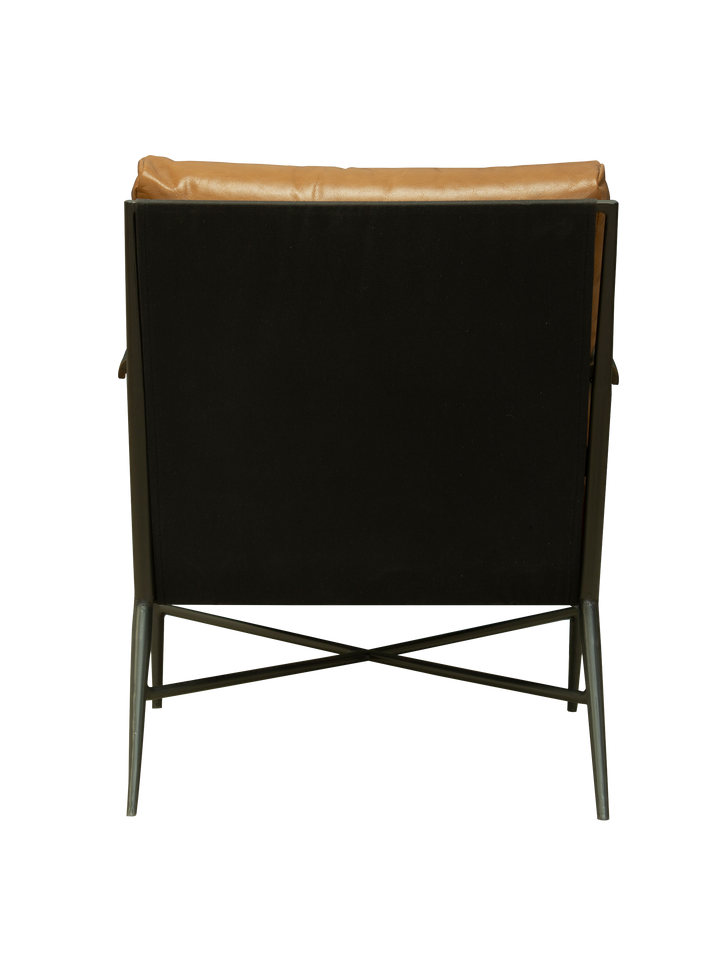 Mitzi accent chair with stylish button tufted backrest