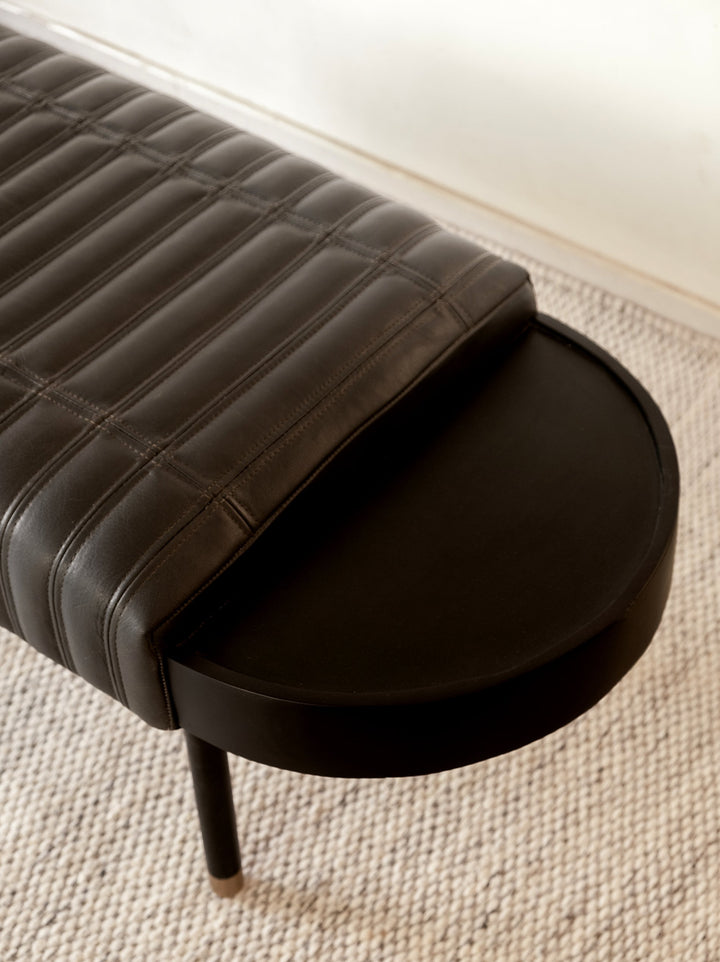 Contemporary Zehara solid wood bench USA