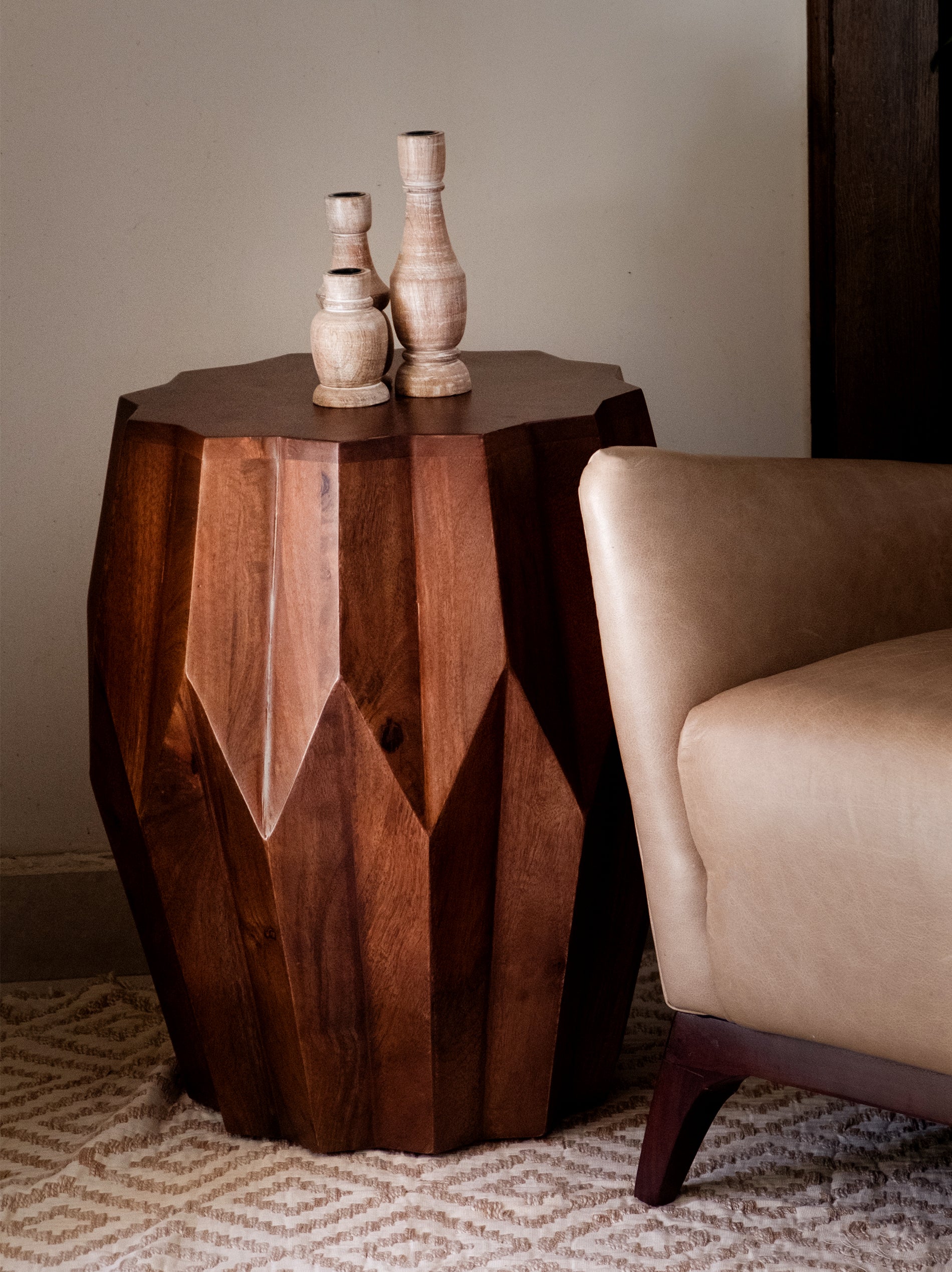 Modern Chantell accent table with durable build