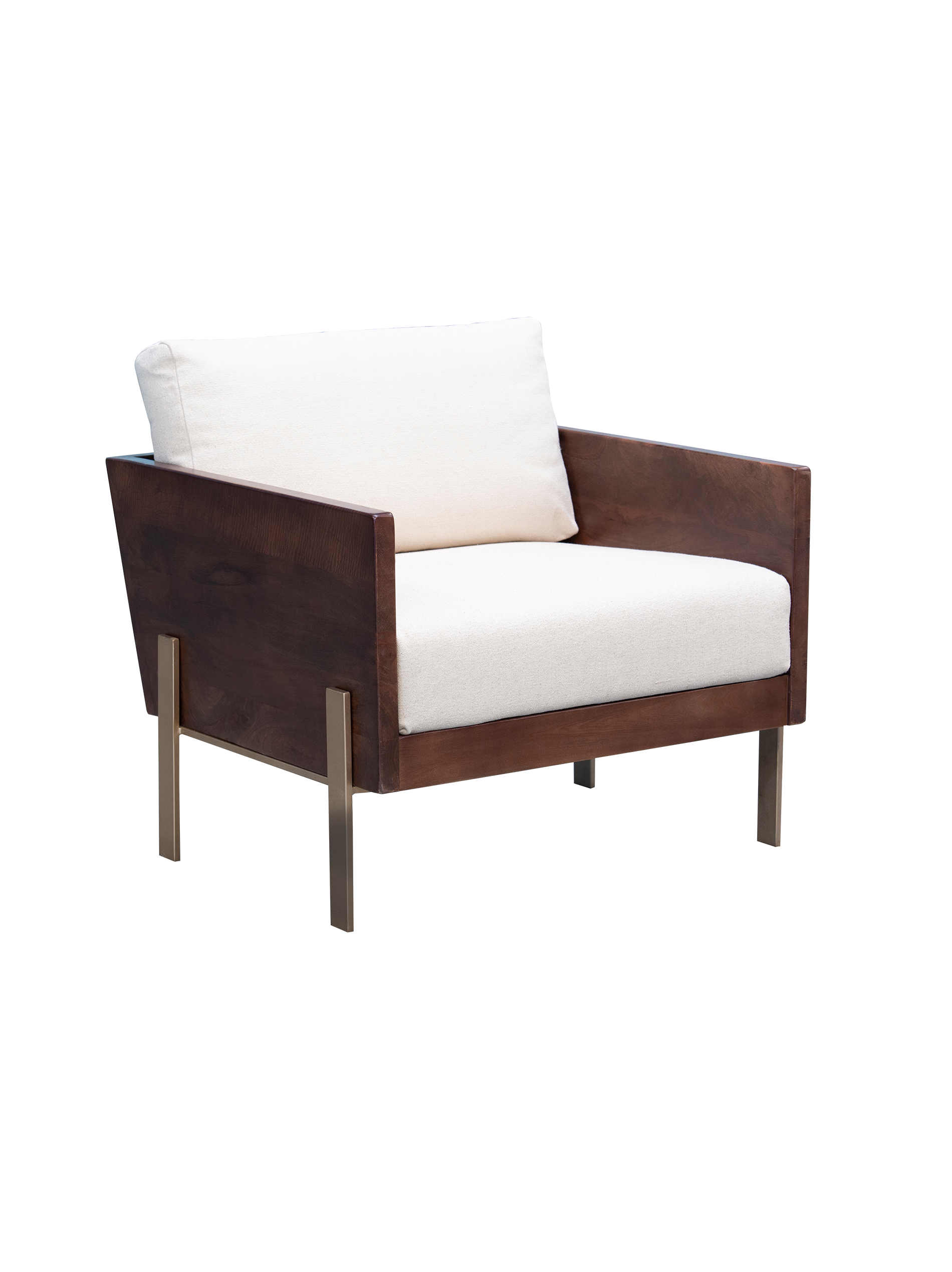 Burano accent chair with modern fabric design