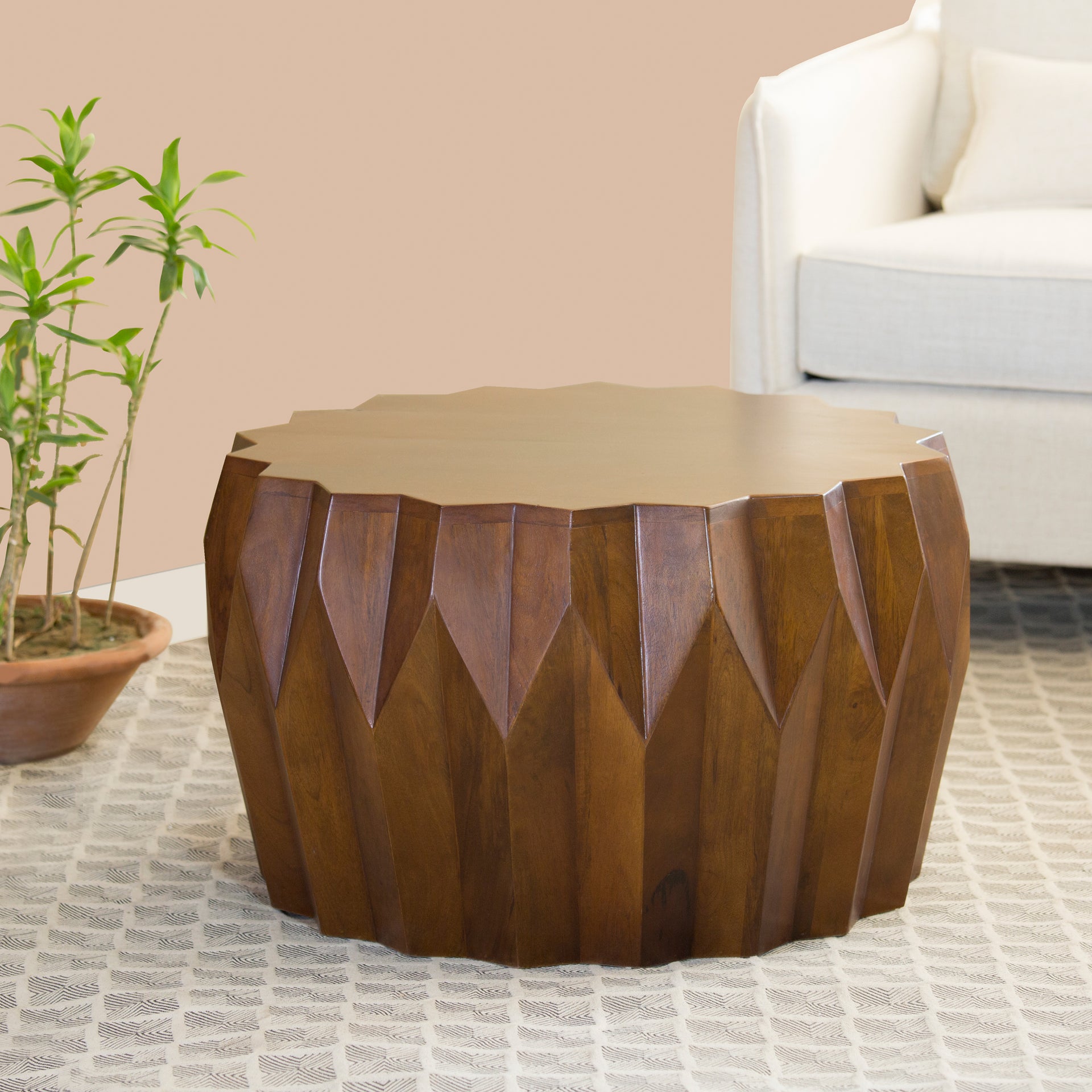 Chantell Wooden Coffee Table Online by Mango Furniture Inc