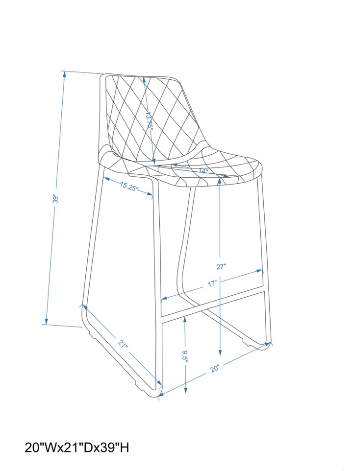 Eric Counter Stool USA – modern counter seating