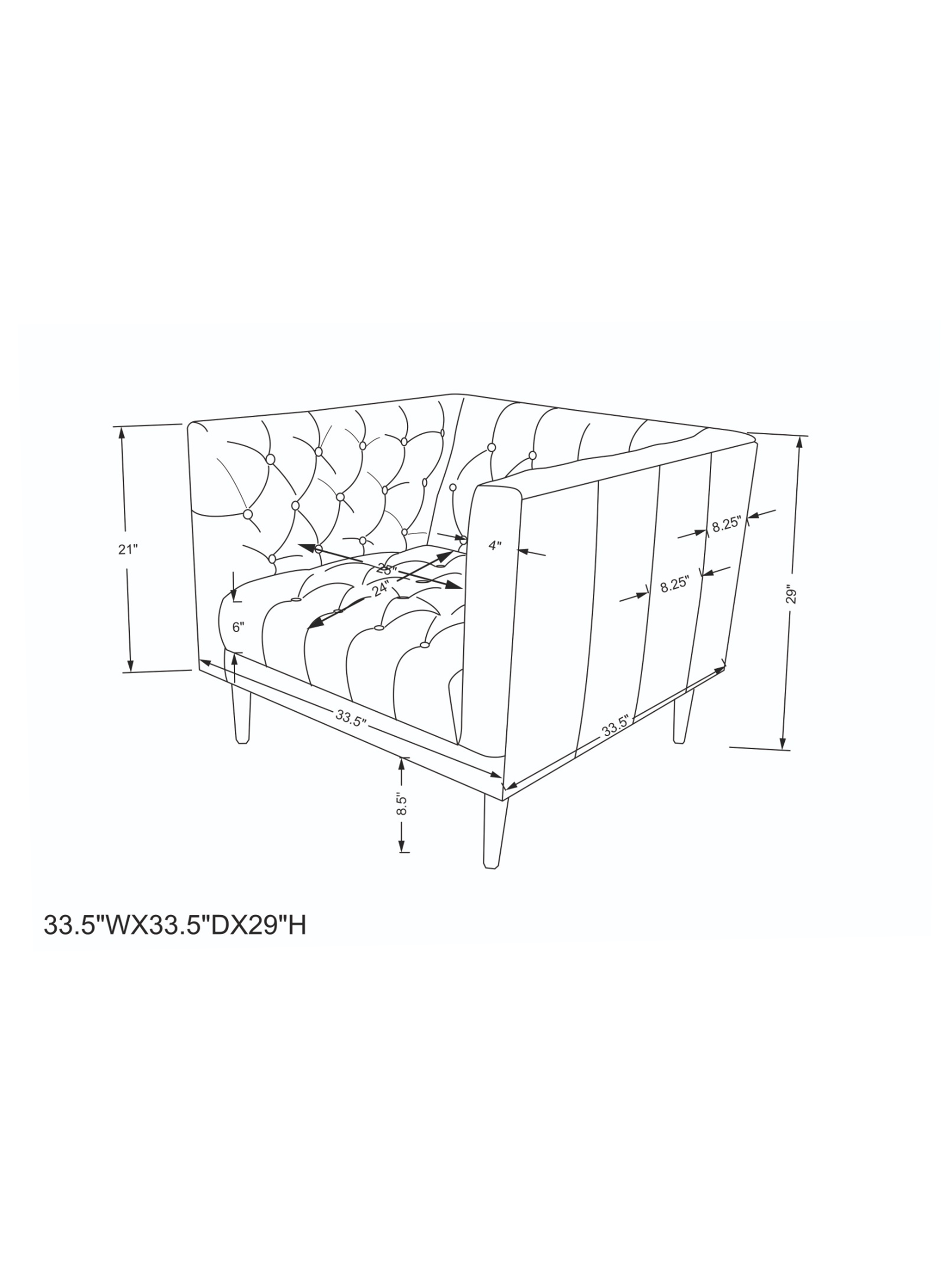 Jefferson Accent Chair - mangofurnitureinc.com