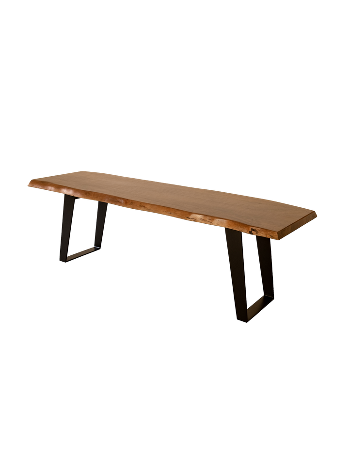 Solid wood live edge bench Mango Furniture Inc USA