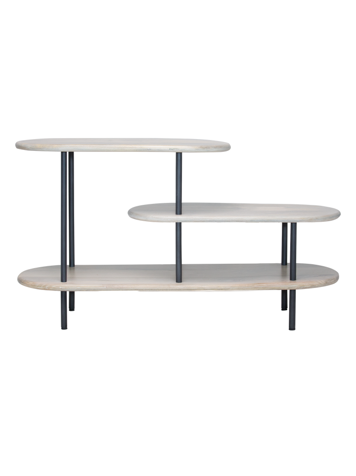 Compact Griffith oval bookcase small for home decor