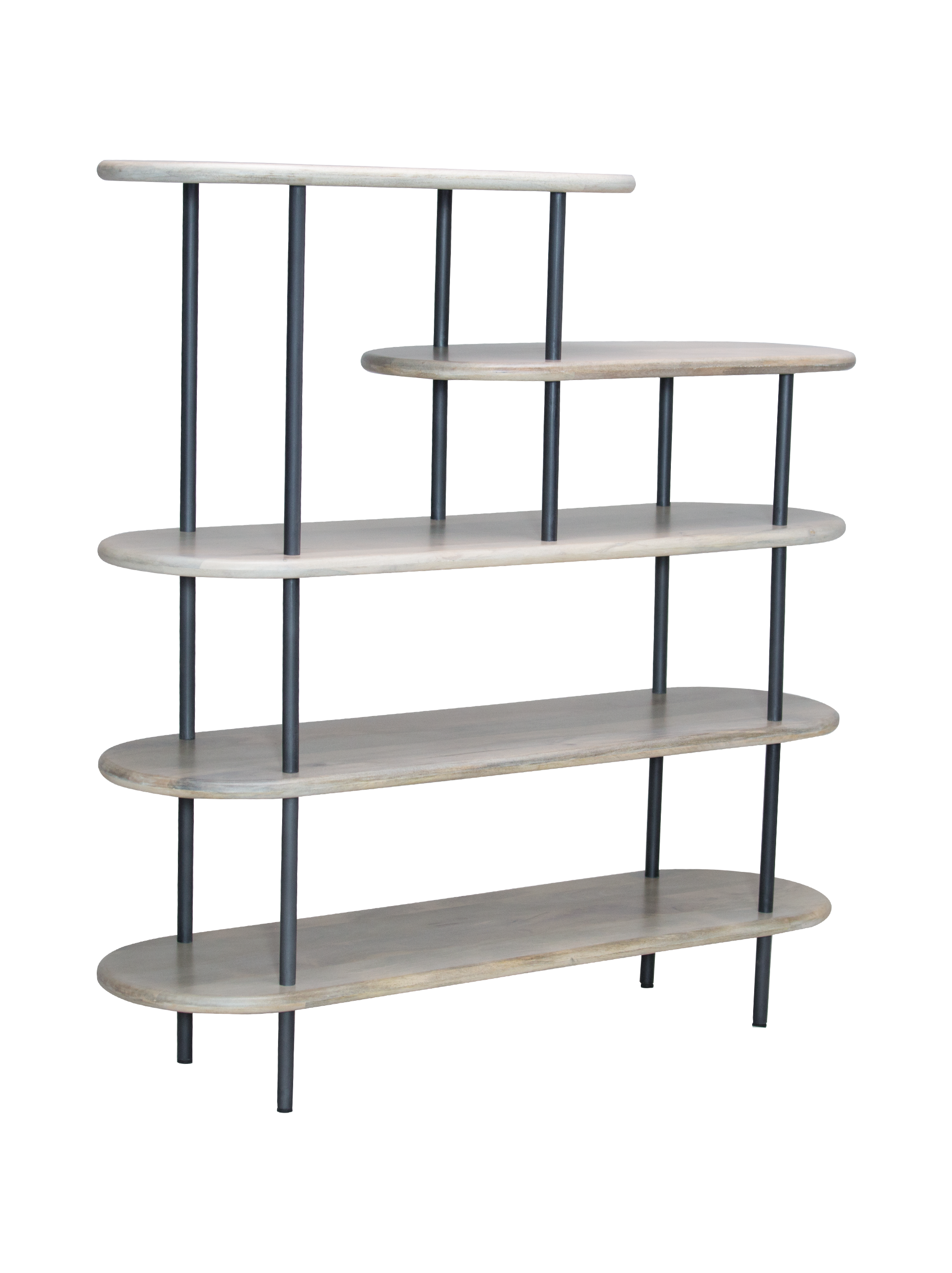 Contemporary Griffith oval bookcase large for home decor