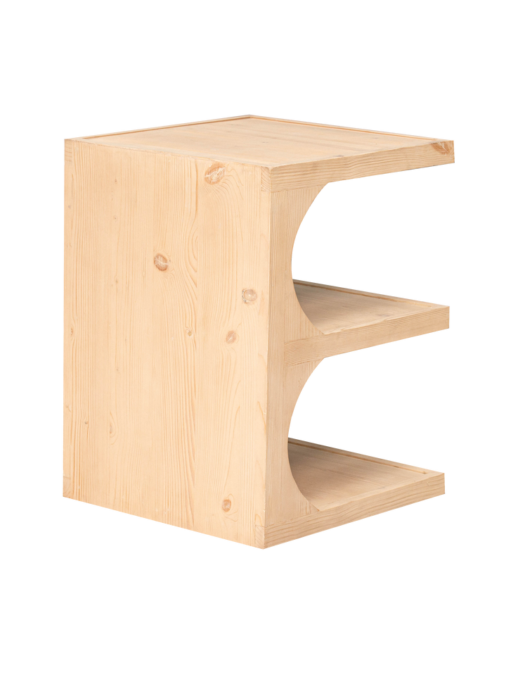Wooden Quinn Side Table with Storage