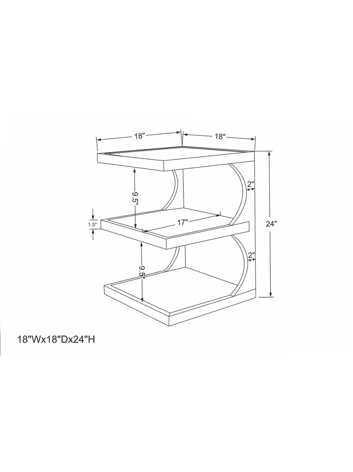 Designer Quinn Side Table – Mango Furniture Inc