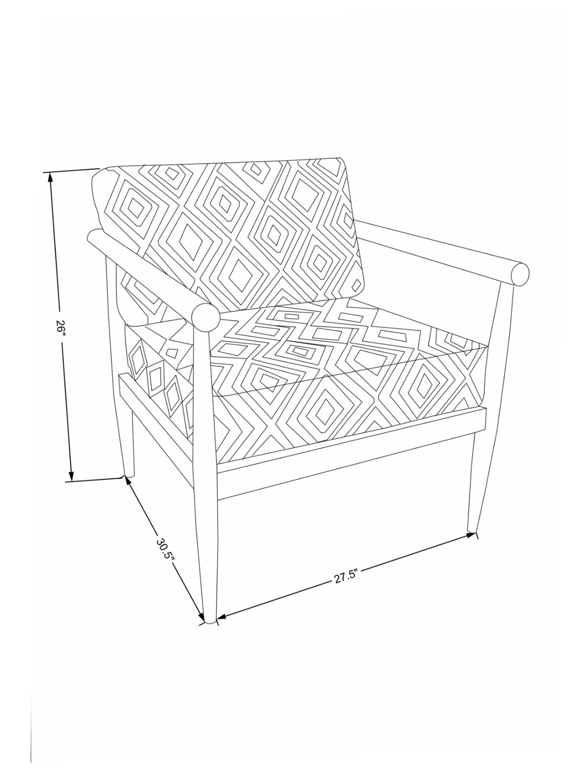 Elegant Rihanna accent chair for home interiors