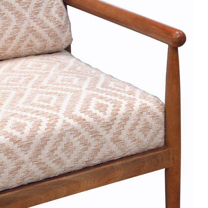 Contemporary Rihanna lounge chair with cushioned seat