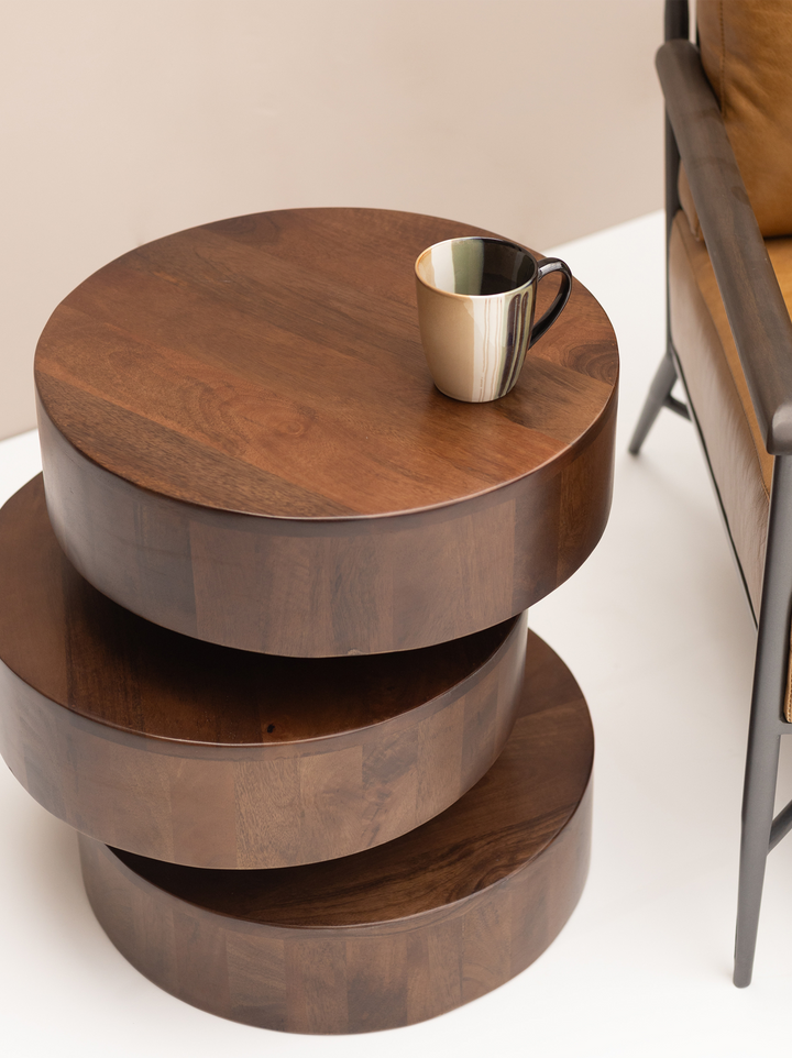 Riley Wooden Side Table Online by Mango Furniture Inc