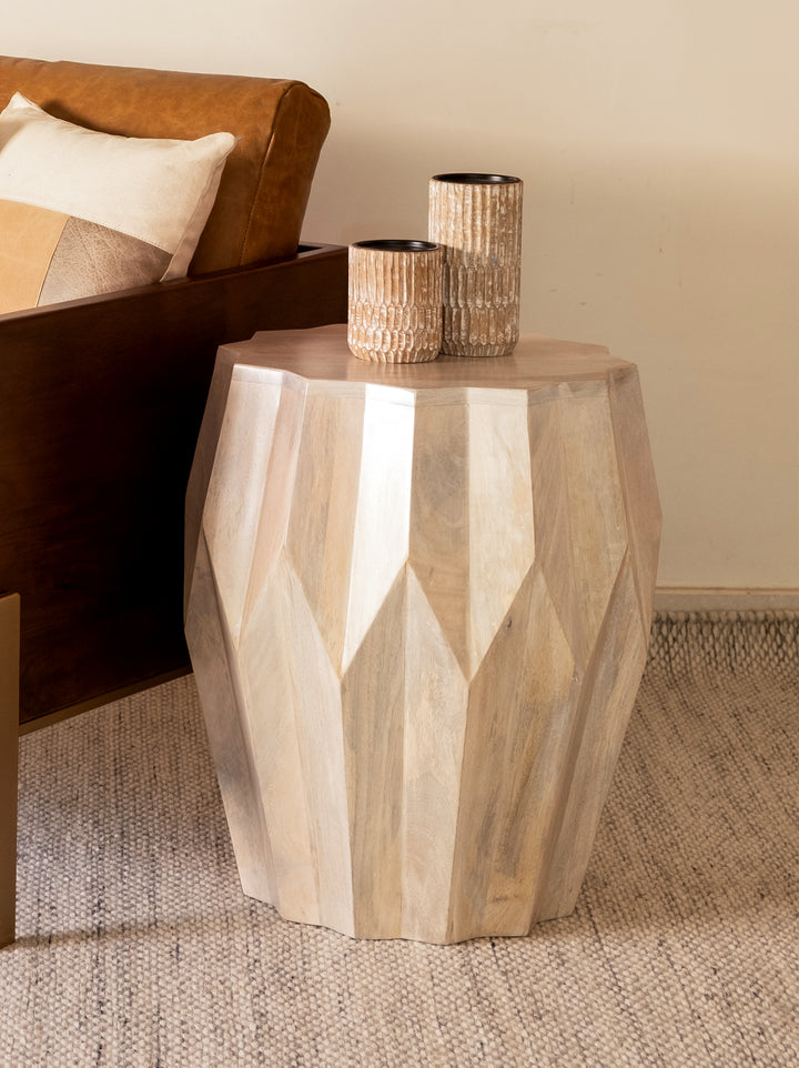 Designer Chantell accent table with sleek finish