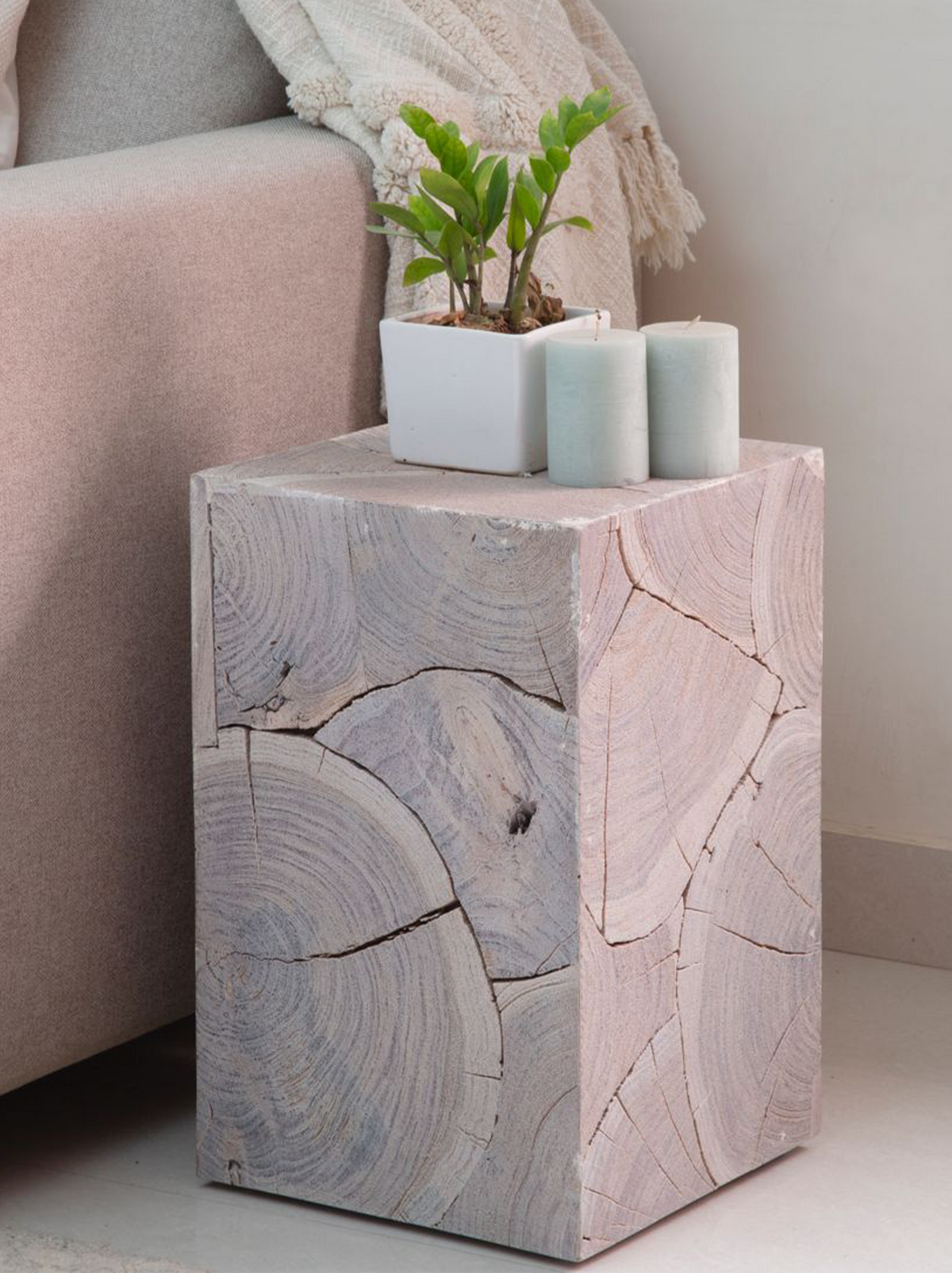 Rocco Wooden Side Table Online by Mango Furniture Inc