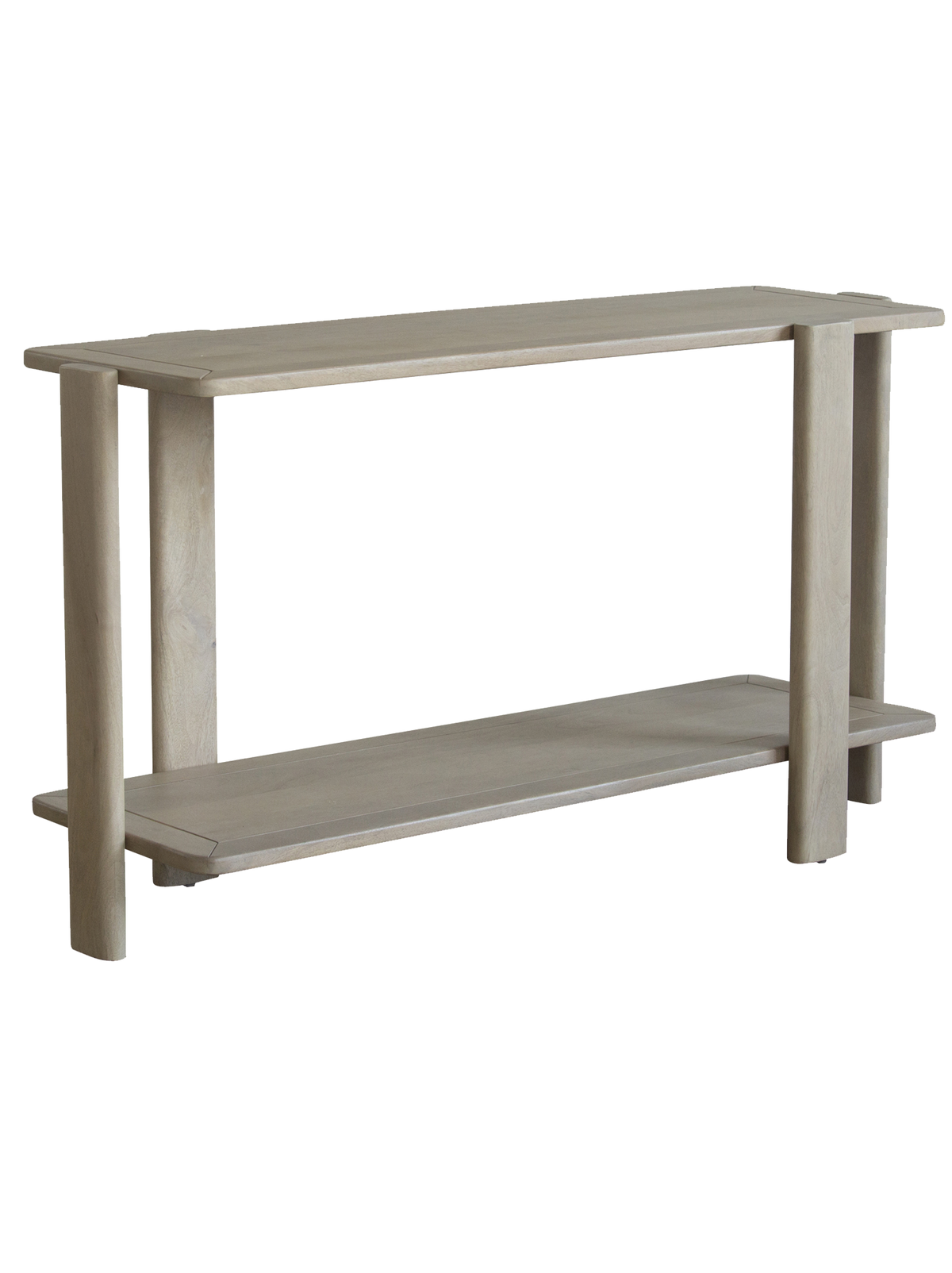 Ariah Solid Wood Console Table with Shelf Online