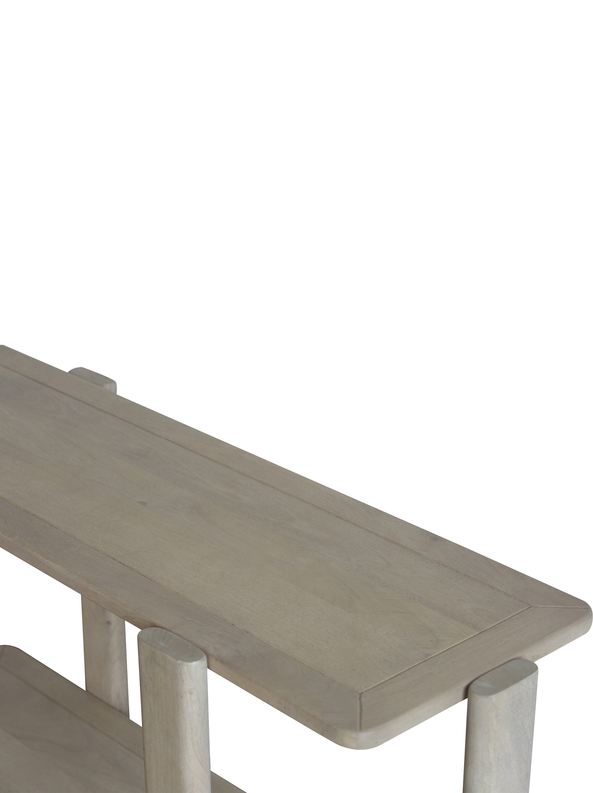 Ariah Solid Wood Console Table with shelf