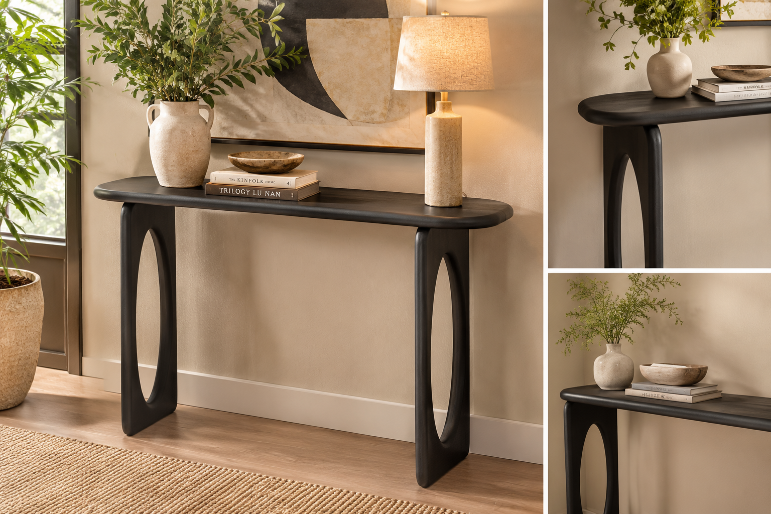 Osiac Solid Wood Console Table