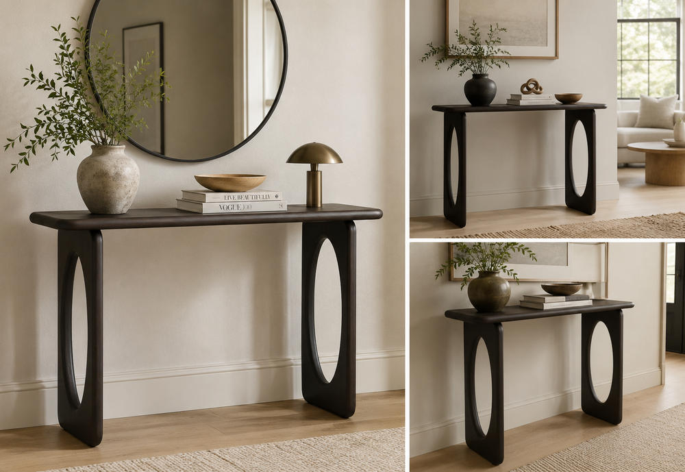 Osiac Solid Wood Console Table
