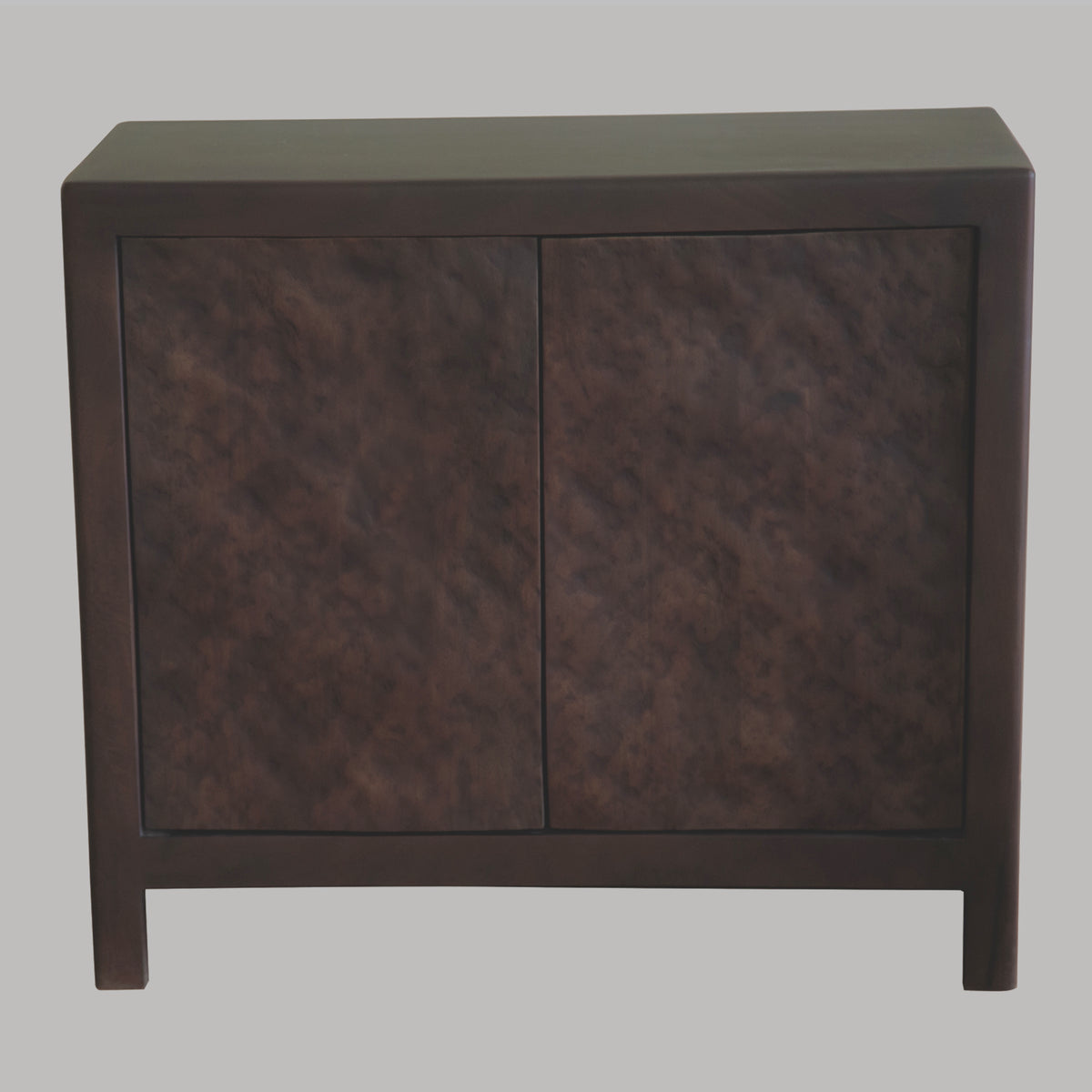 Maureen Solid Mango Wood 2-Door Accent Cabinet