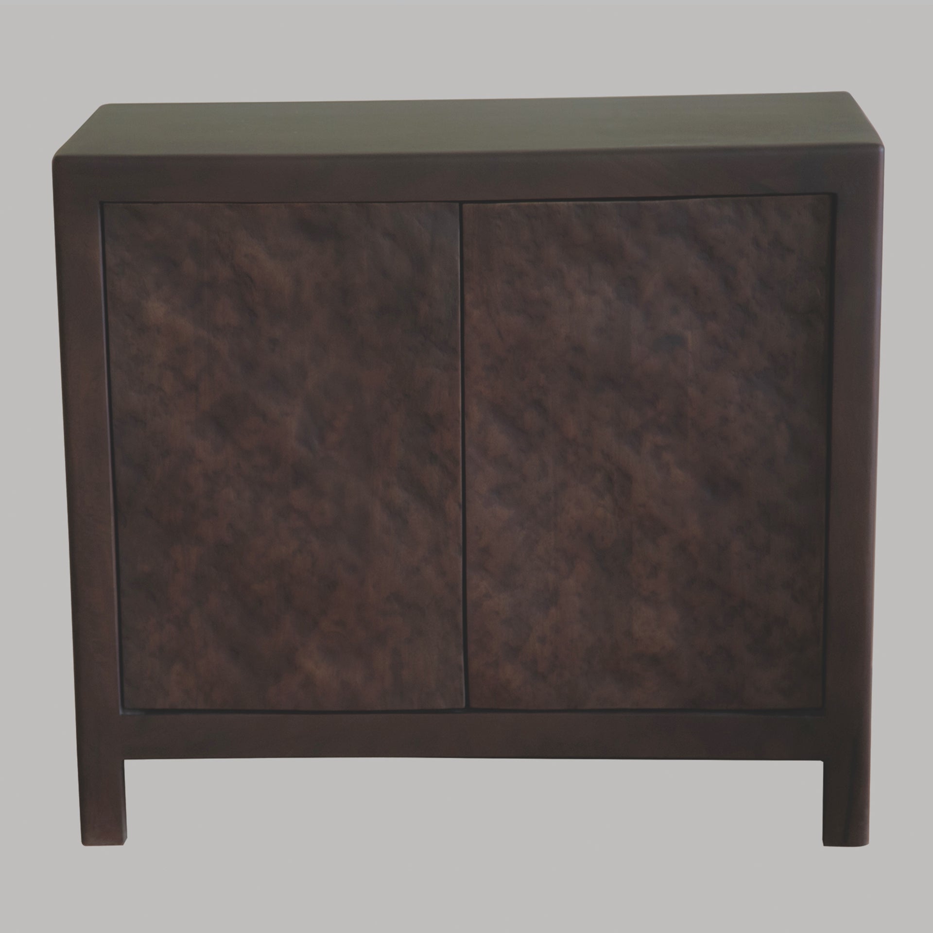 Maureen Solid Mango Wood 2-Door Accent Cabinet