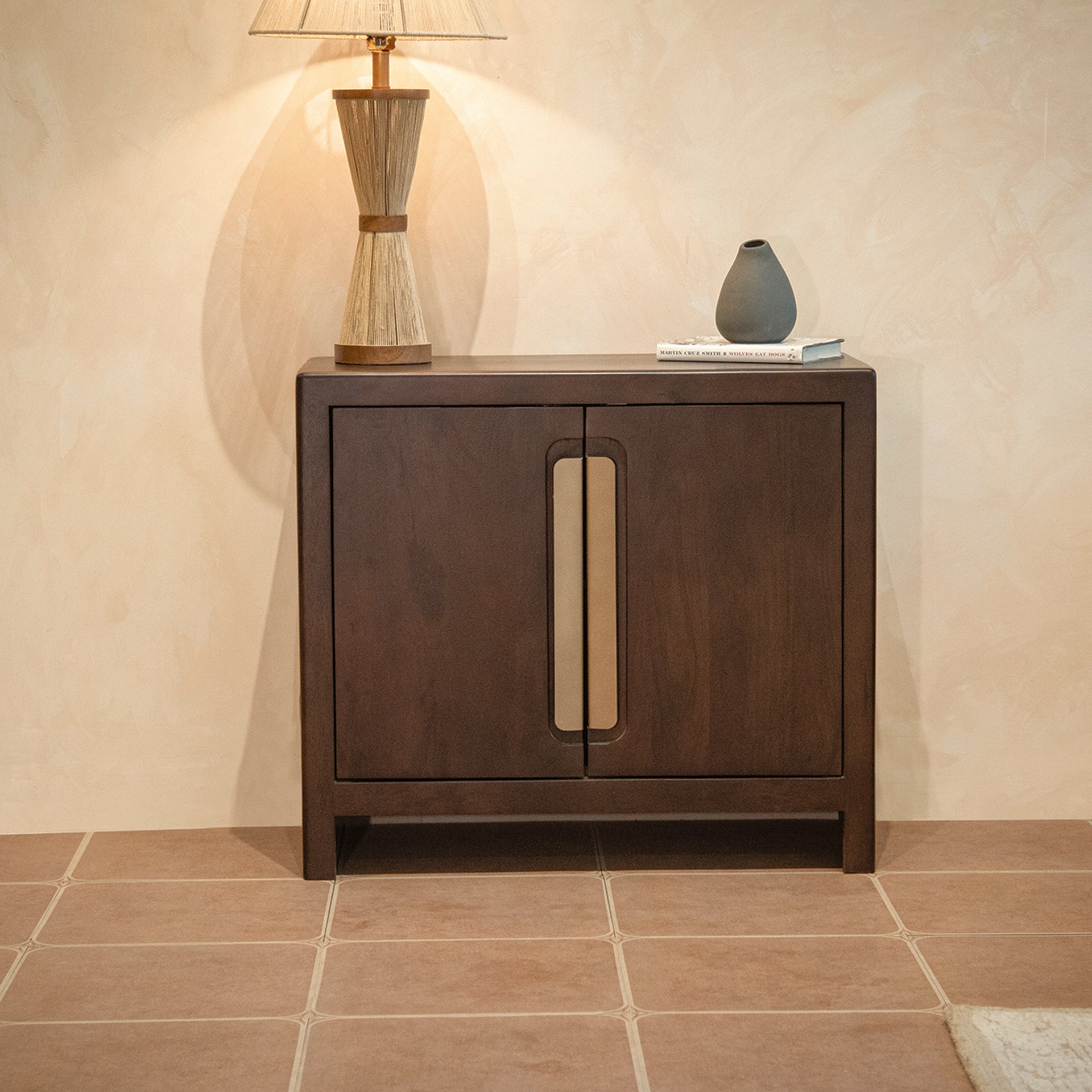 Nora 2 door solid wood Accent Cabinet