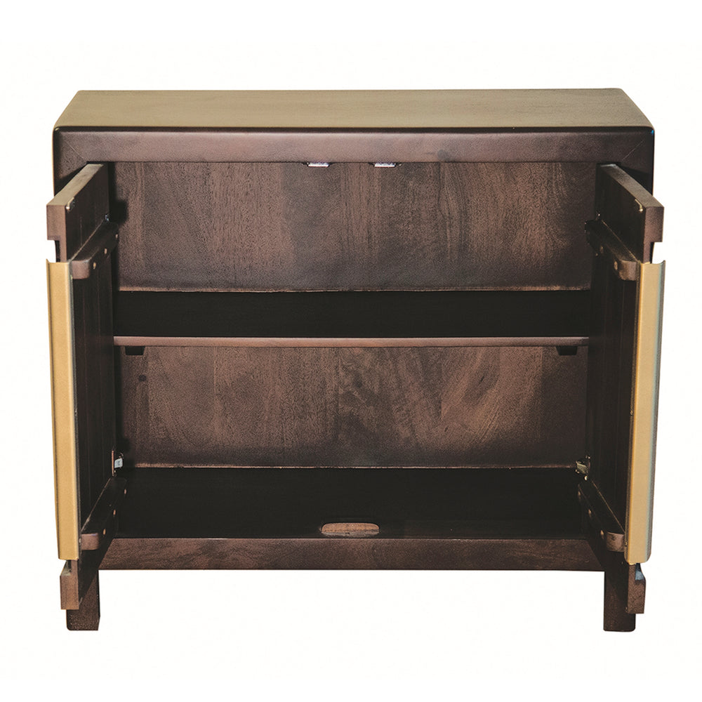 Nora 2 door solid wood Accent Cabinet