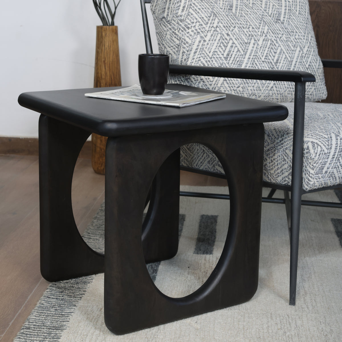 OSIAC SOLID WOOD END TABLE